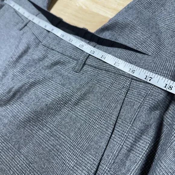 Vince Glen Plaid Griffith Pants in Medium Heather Gray Men's Sz 33 New With Tags